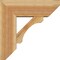 Ekena Millwork Legacy Slat Rough Sawn Bracket w/ Offset Brace, Western Red Cedar, 8"W x 22"D x 22"H BKT0806X22X22LEC06RWR - alternate 2
